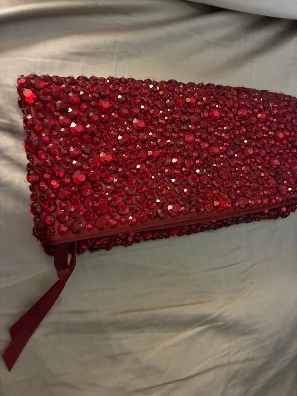 Banana Republic Red Jeweled Clutch Wristlet - Picture 6 of 6
